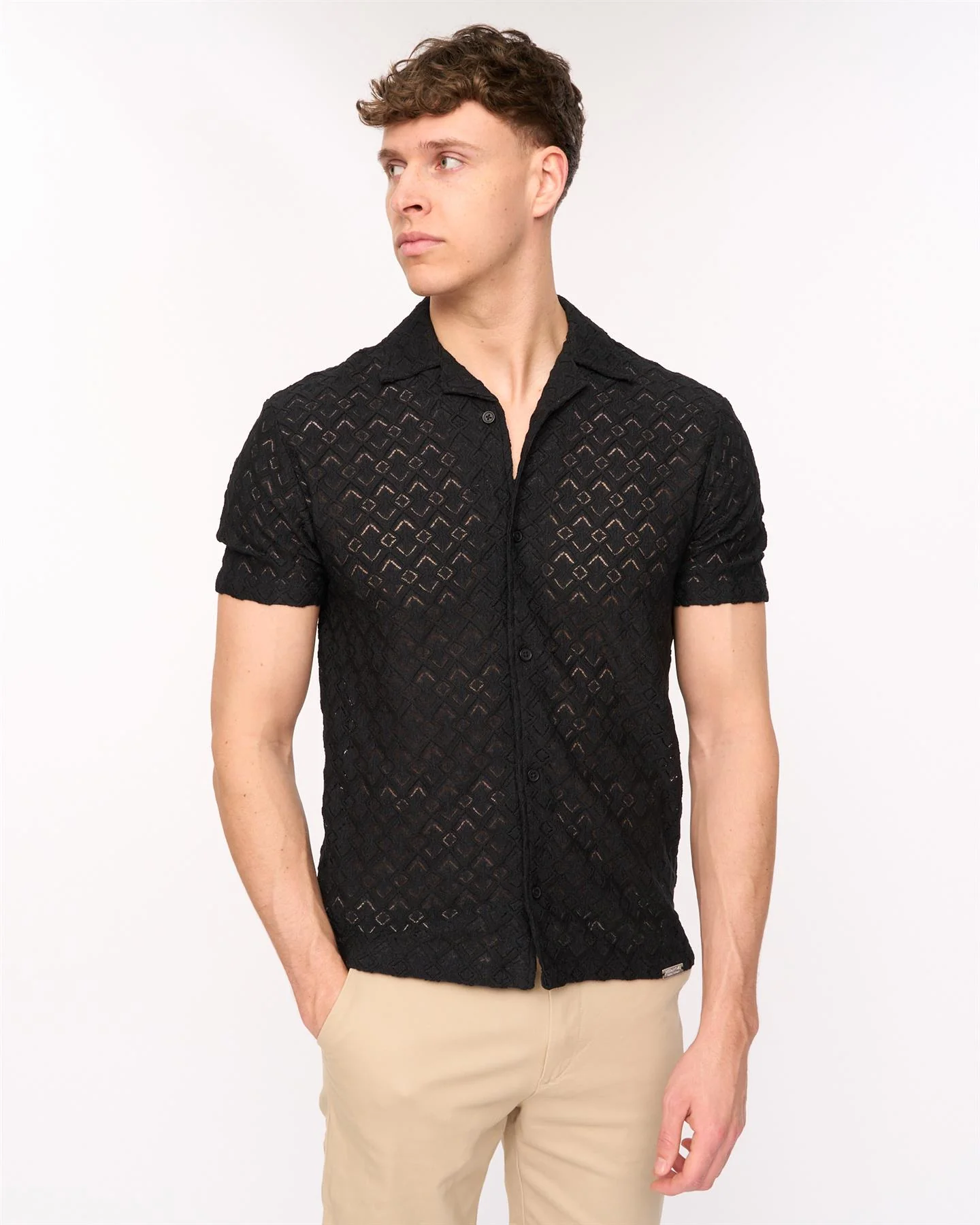 Foxborough Knit Shirt Black - Image 5