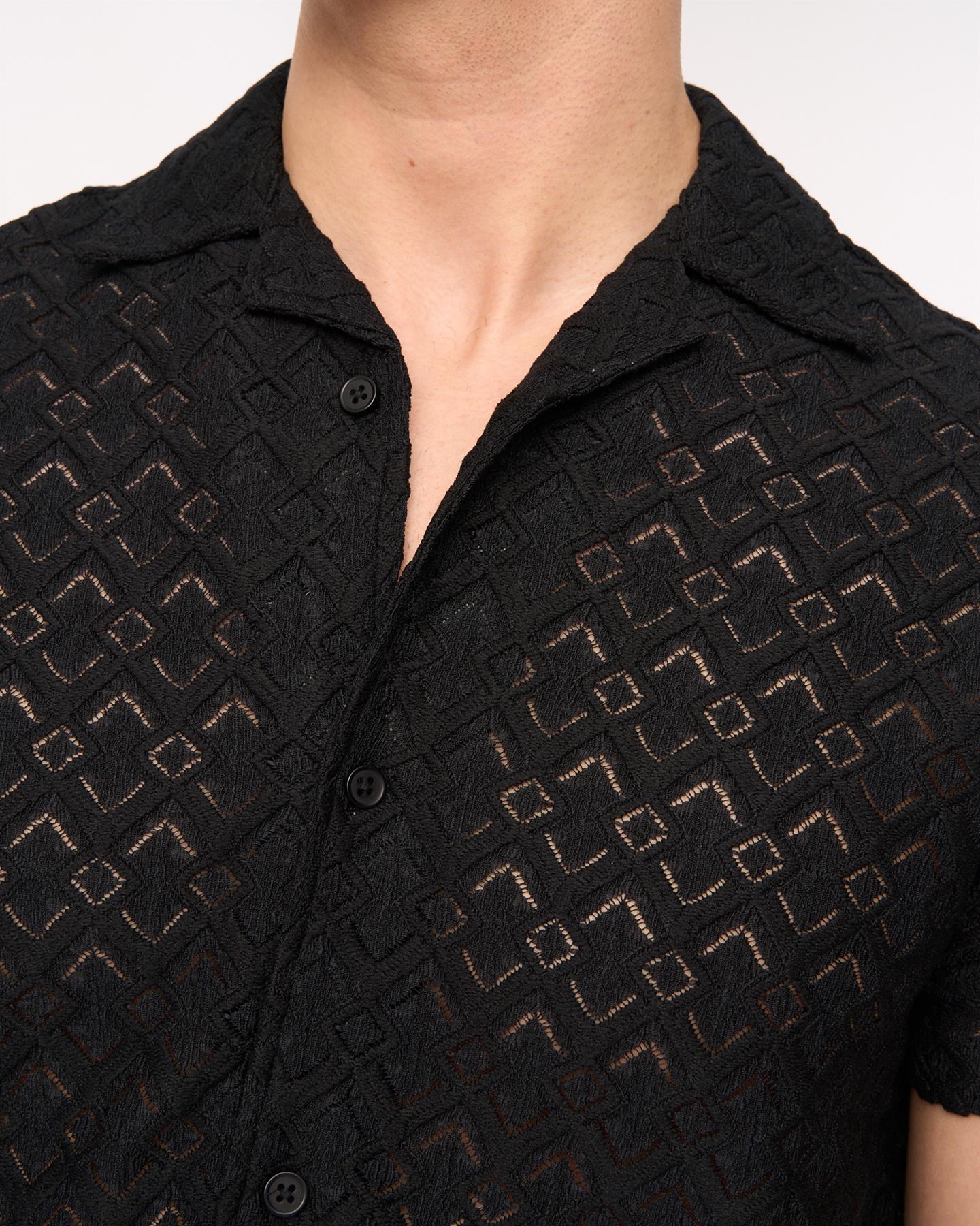 Foxborough Knit Shirt Black - Image 6