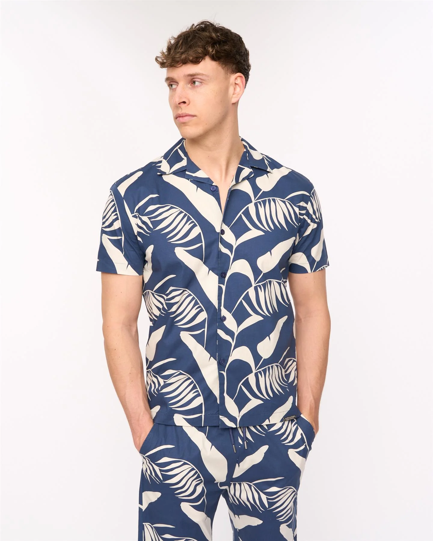 Hopkinton Shirt & Shorts Set Navy - Image 5